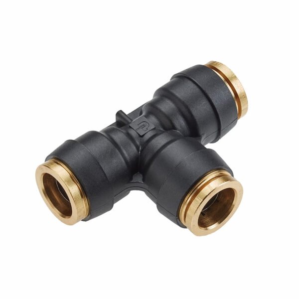 Plastic air Union-T with threads Side copper 6X3/8