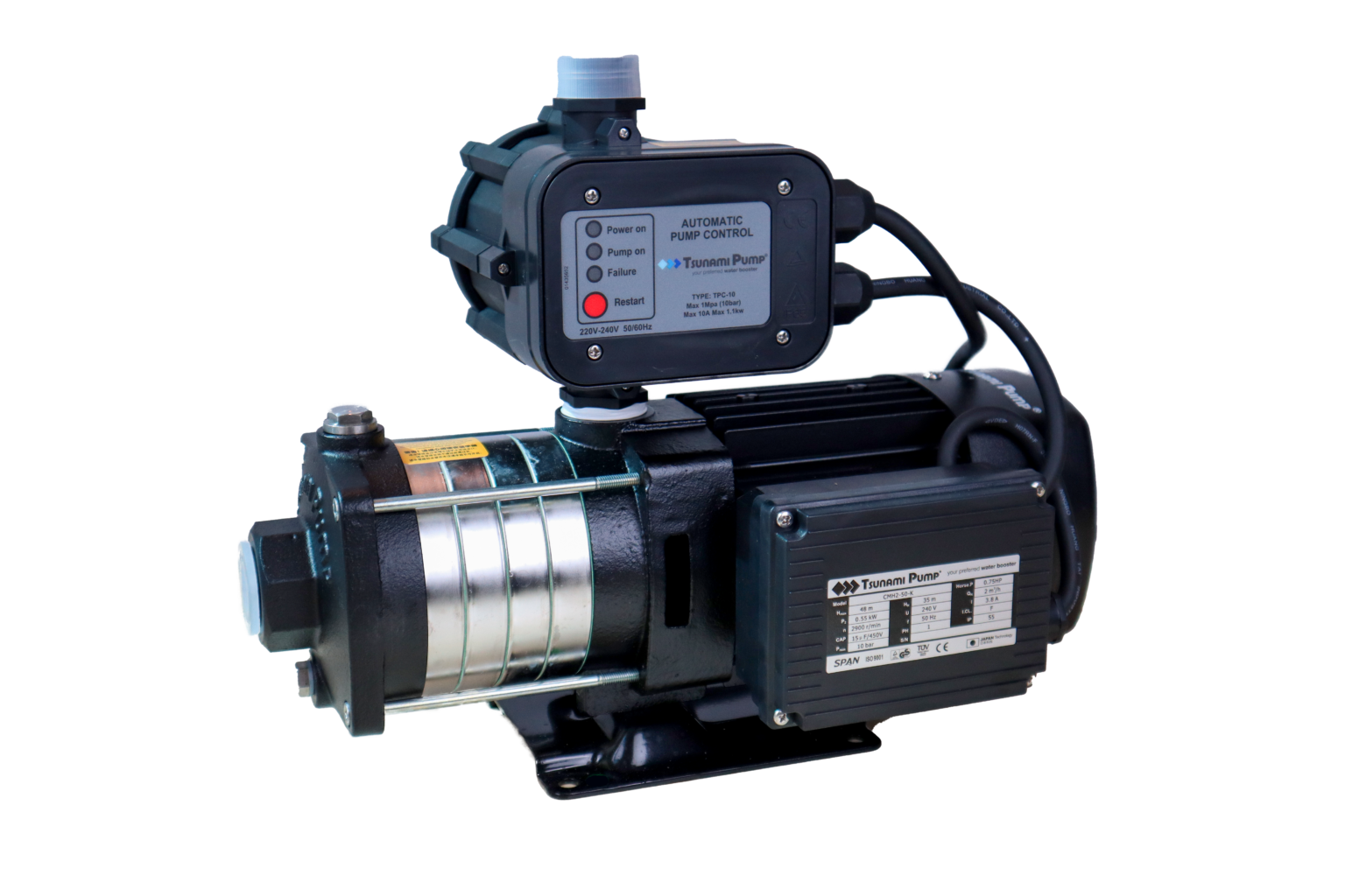 CMH2-50-K-Left-Angle-with-Transparent-Background-1536x1024 BOOST PUMP/LS-ZY-50/24 VDC/CURRENT <1.2A/90PSI/BYPASS 125 PSI - الصورة 1