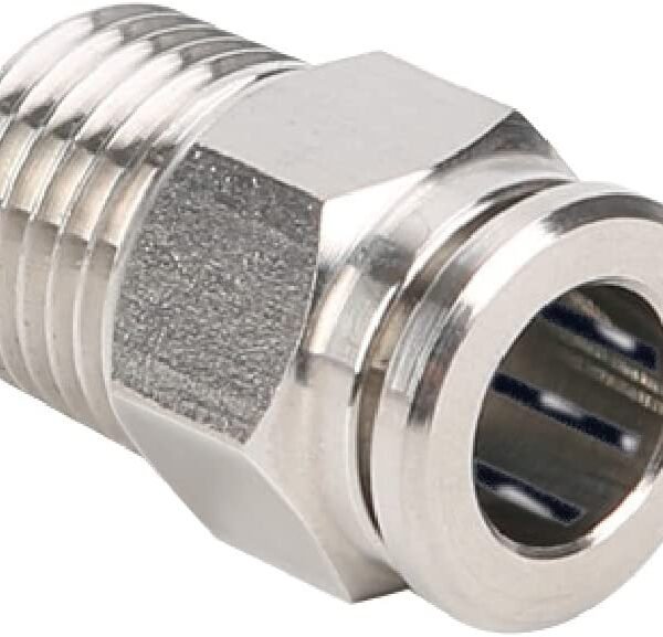 Metal Air Connector Straight  3/8X8