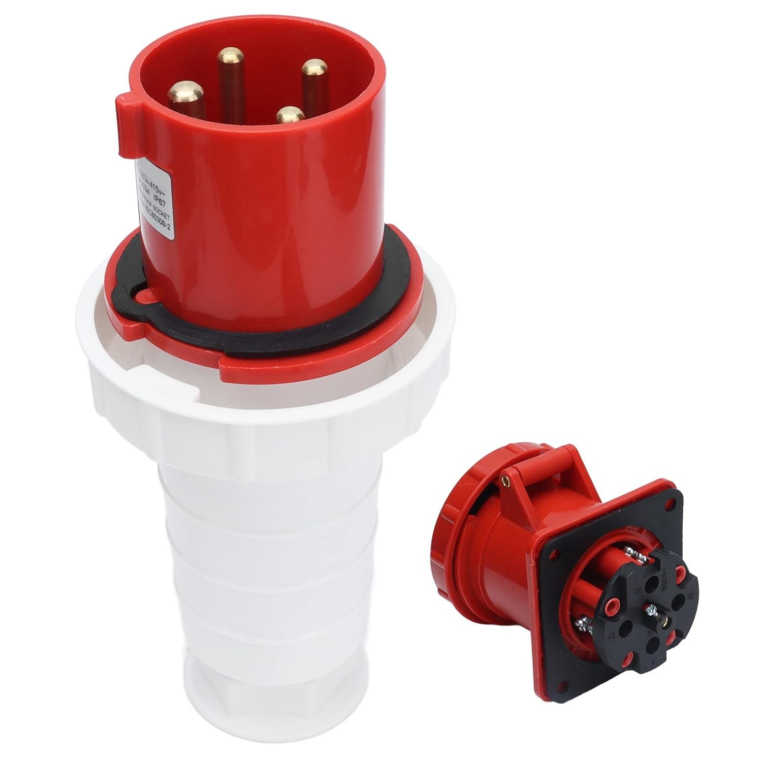 ه Four-prong electrical plug CEE 16A-2H >50V/1624 SV/HLME 3P 300/500 HZ/SOCKET - الصورة 1